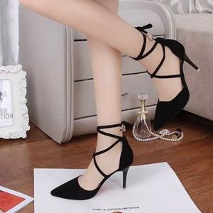 Cross Straps High Heel